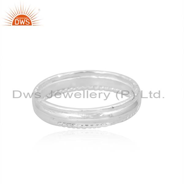 Stylish and Versatile: Classy Sterling Silver Band for Girls