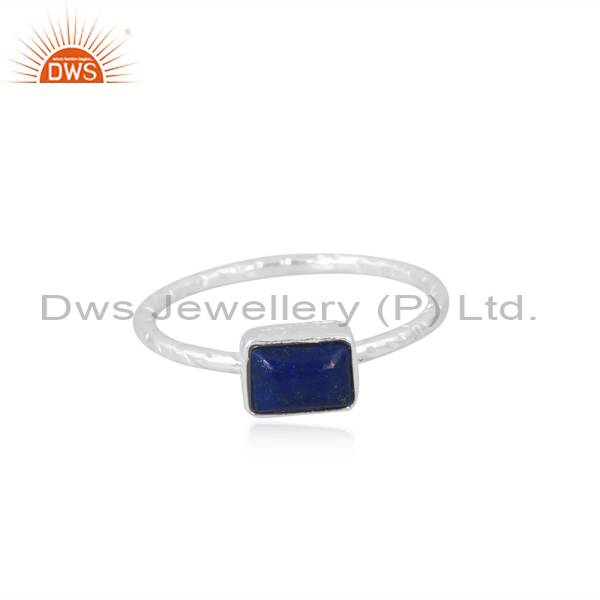 Lapis Lazuli Sterling Silver Handmade Ring