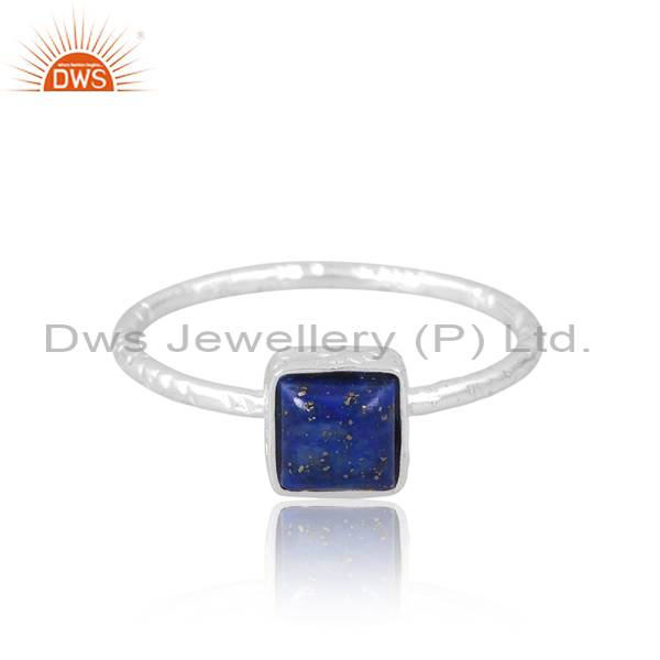 Handmade Lapis Lazuli Ring | 925 Silver Metal