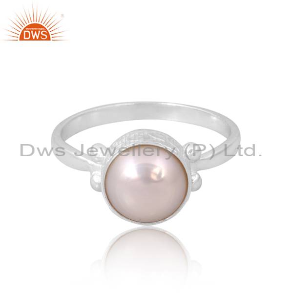 Exquisite Handcrafted Pearl Ring: A Timeless Beauty
