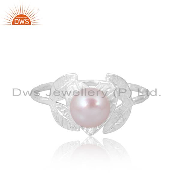 Pearl Silver Ring: Exquisite Handcrafted Statement Piece