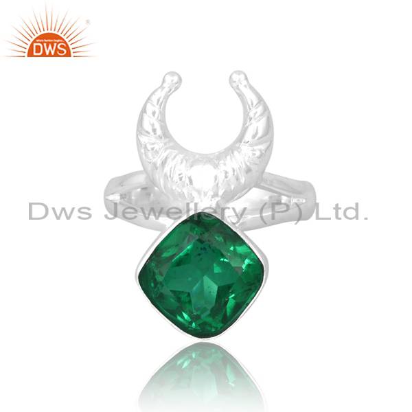 Doublet Zambian Emerald Quartz: Stunning Gemstone Ring