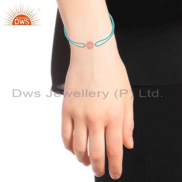 Suppliers Star Charm Rose Gold Plated Sterling Plain Silver Bracelet Wholesale