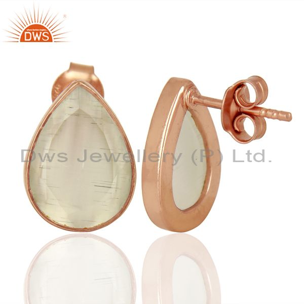 Suppliers White Moonstone Silver Gemstone Earrings Jewelry Manufacturer Supplier