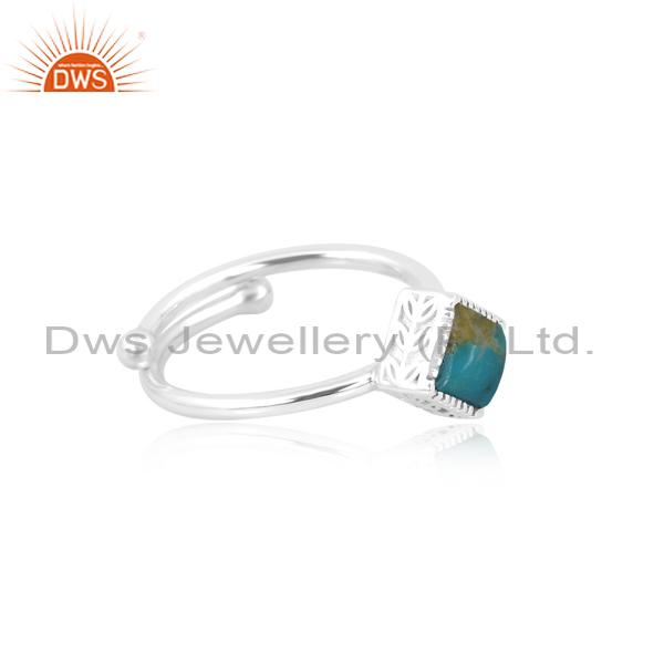 Arizona Turquoise 925 Silver Engagement Ring for Girls