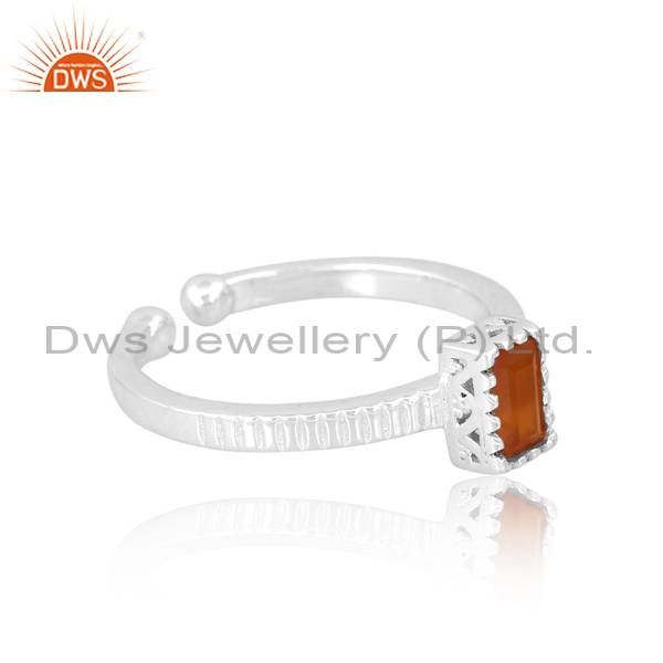 Carnelian Ring: Handcrafted Openable Beauty