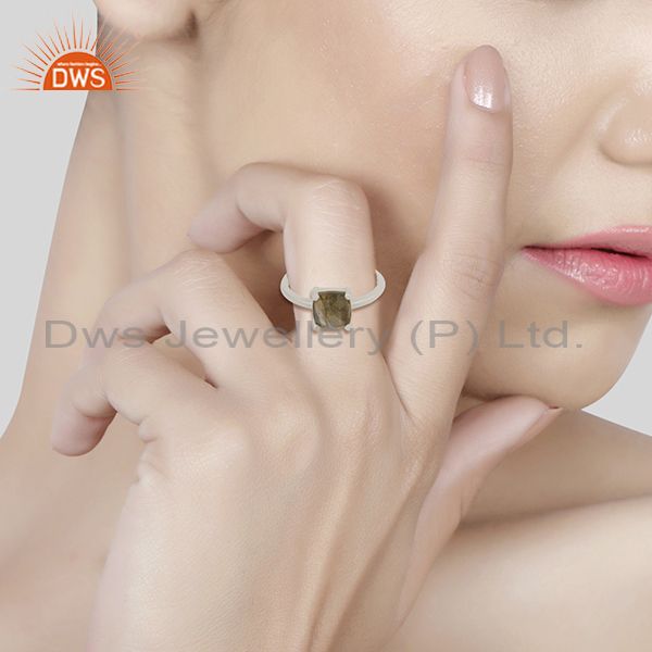 Wholesalers Designer Labradorite Gemstone 925 Silver Ring Jewelry Manufacturers