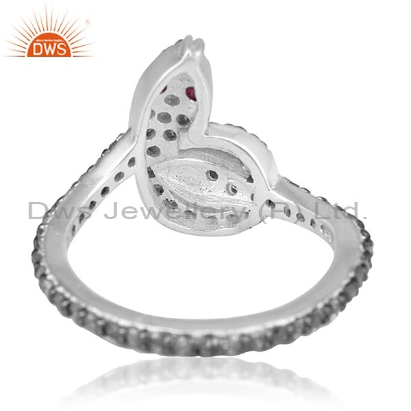 Exporter of Ruby diamond pave snake ring 925 sterling silver vintage style halloween jewelry