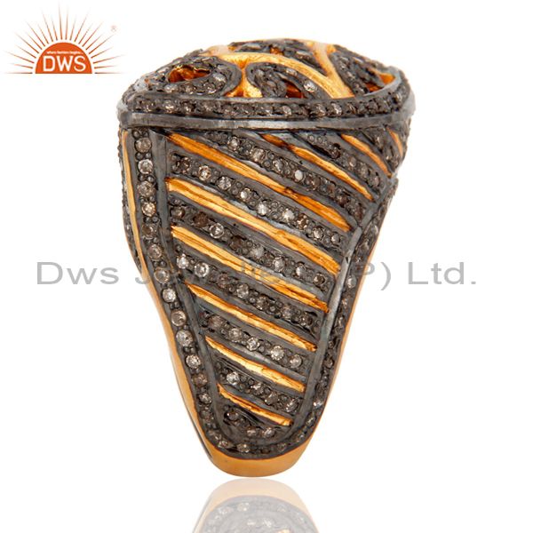 Wholesalers New Designer Natural Diamond Pave 925 Sterling Promise Proposal Ring Fashion Jew