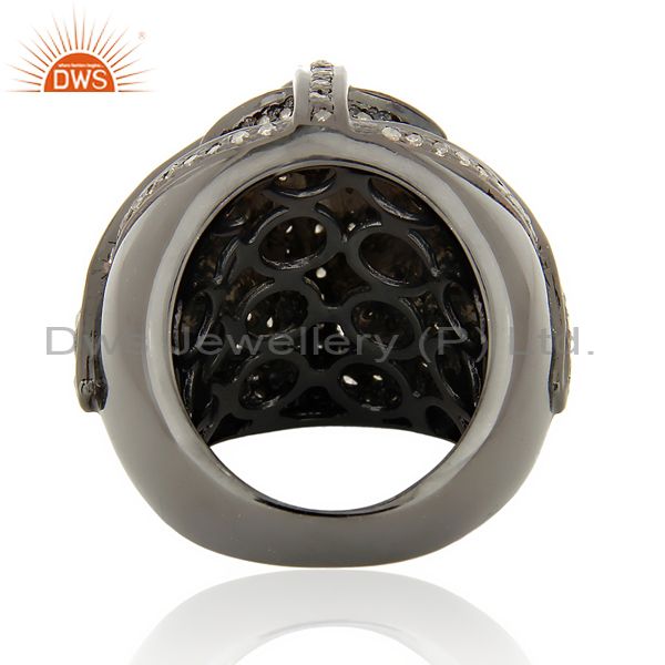 Wholesalers 2.45 Cts Rose/Uncut Diamond 925 Silver GF Victorian Style Wedding Ring Jewelry