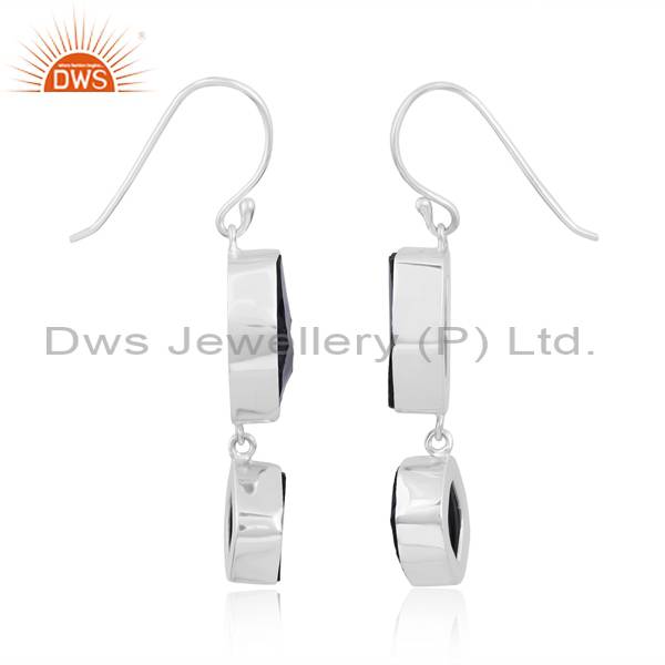 Dazzling! Sterling Silver White Earrings For Your Lady