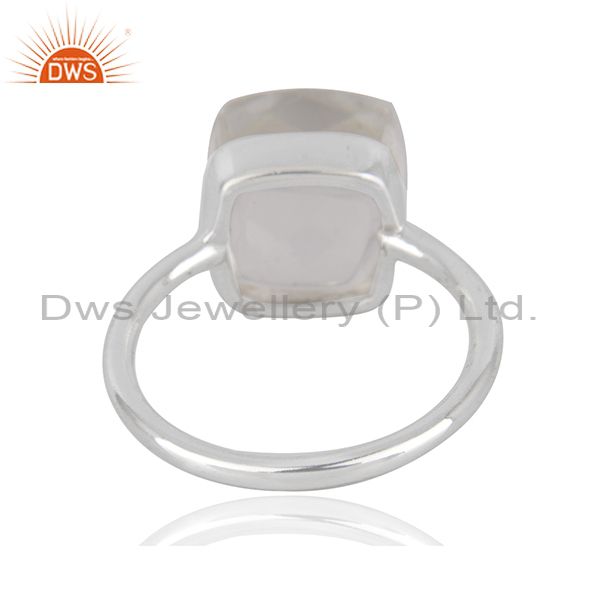 Wholesalers Crystal Quartz Sterling Handmade Fine Silver Ring Manufacturer in India