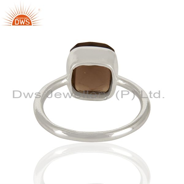 Wholesalers Smoky Quartz Gemstone 925 Sterling Silver Ring Jewelry Manufacturer