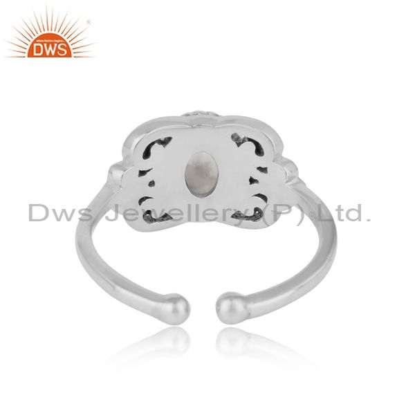 Exporter of Designer bohemian oxidize finish on silver 925 ring with howlite