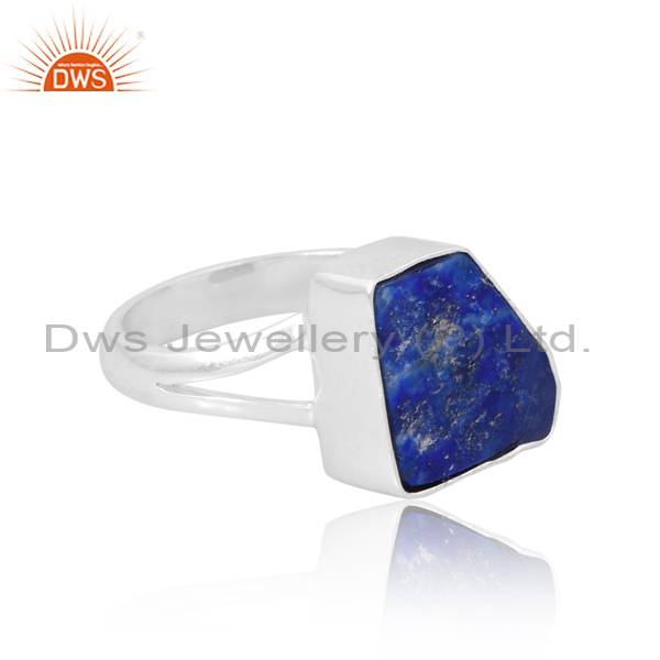 Exquisite Handmade Lapis Lazuli Ring: Timeless Elegance