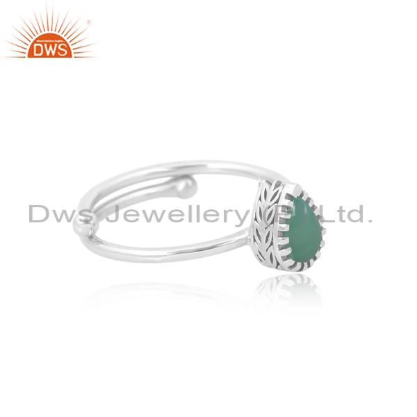 Stunning Arizona Turquoise Silver Engagement Ring