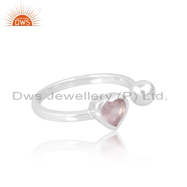 Rose Quartz Heart Ring: Perfect for Engagements
