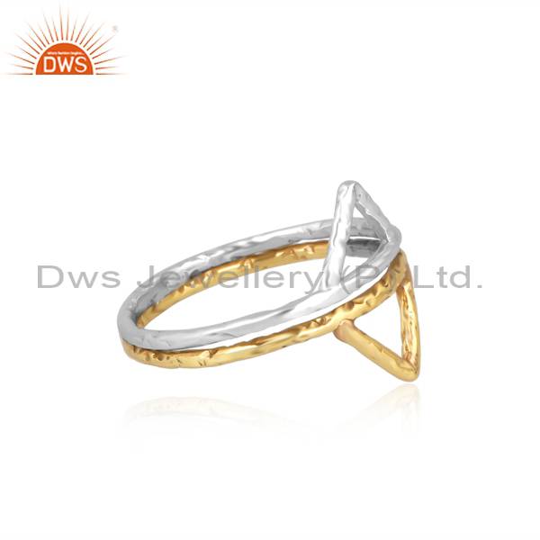 Brass & Silver Wire Ring: Elegant & Versatile Jewelry Option