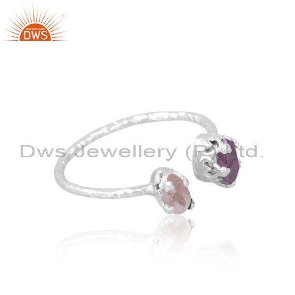Pink Amethyst & Rose Quartz: Beautiful Engagement Ring