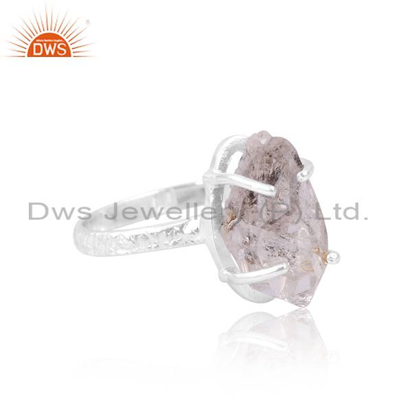 Herkimer Diamond 925 Sterling Silver Ring for Women