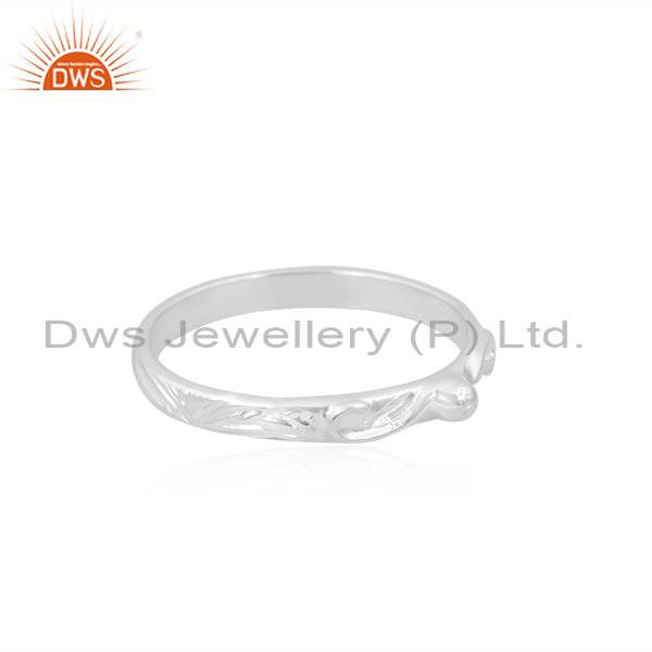 Beautiful and Durable 925 Sterling Silver Band for Girls