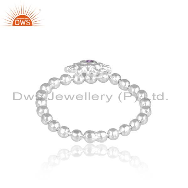 Amethyst Chain Ring: A Radiant Gemstone Accessory
