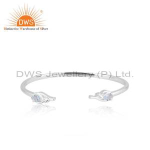 Elegant Blue Topaz Duck Cuff: A Stylish Statement Piece