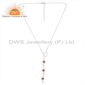 Natural Sunstone Tulip Flower Necklace - Elegance Unveiled