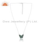 Green Quartz Butterfly Necklace - Perfect For Her!