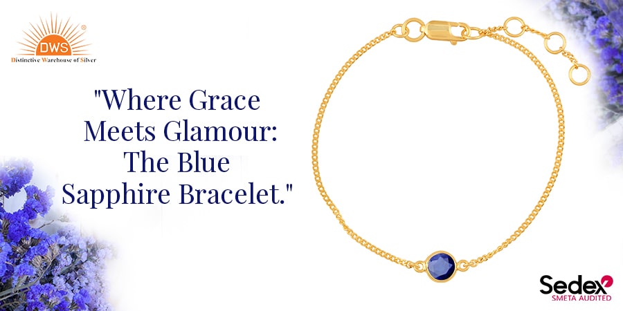 Where Grace Meets Glamour: The Blue Sapphire Bracelet