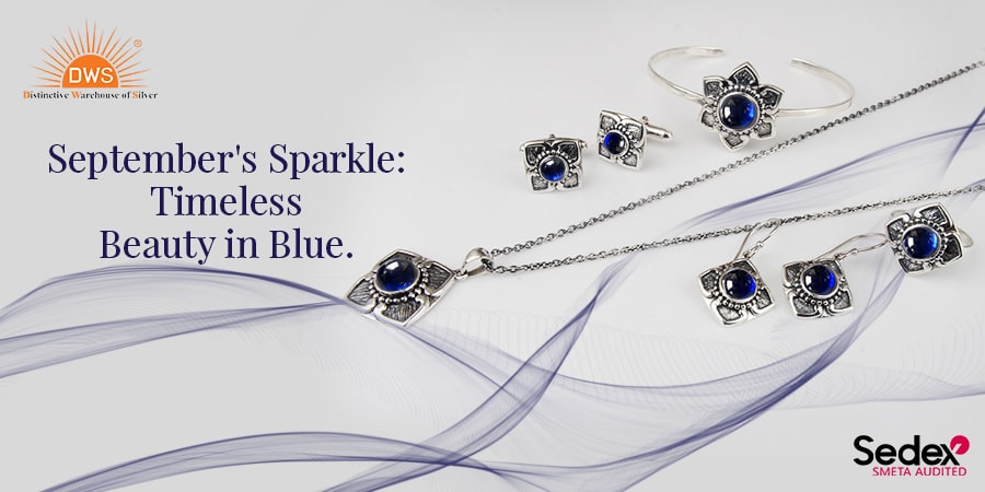 September's Sparkle: Timeless Beauty in Blue