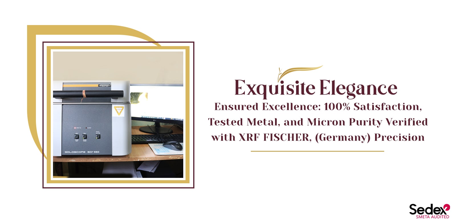 Exquisite Elegance, Ensured Excellence: 100% Satisfaction, Tested Metal, and Micron Purity Verified with XRF FISCHER(Germany) Precision