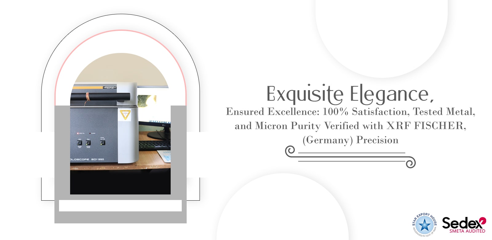 Exquisite Elegance, Ensured Excellence: 100% Satisfaction, Tested Metal, and Micron Purity Verified with XRF FISCHER(Germany) Precision
