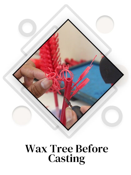 Wax Tree Before Casting