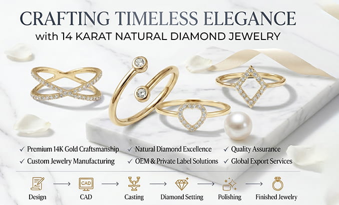 Crafting Timeless Elegance with 14 Karat Natural Diamond Jewelry
