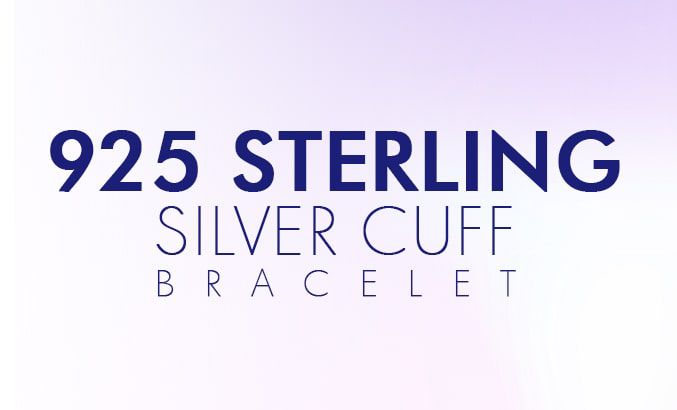 925 sterling silver cuff bracelet
