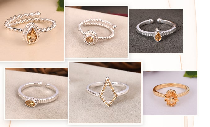 Citrine Rings Wholesale