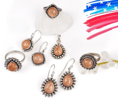 Gemstone Jewelry for US Independence Day