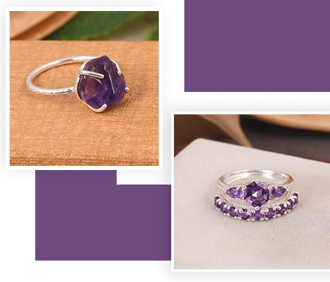 February Birthstone Rings