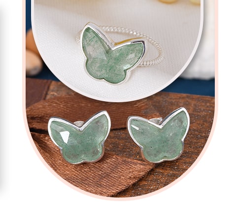 Fine Jewelry with Butterfly Gemstone