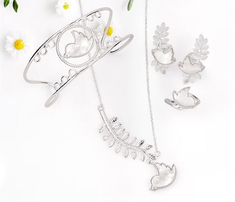 Birds and Leaf Inspired Jewelry Collection