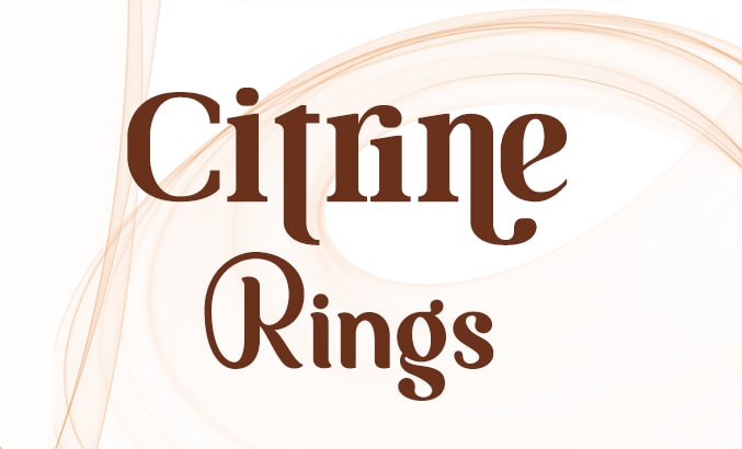 Citrine Rings