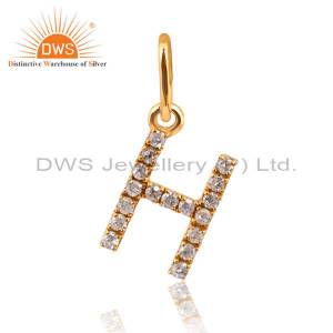 Elegant Diamond H Charm: Sparkle In Every Moment