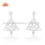 Sterling Silver Gold Drops With Umbrella Pattern Model
