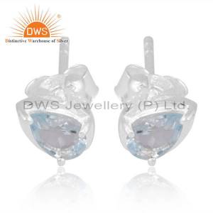 Charming Blue Topaz Duck Earrings: A Symbol Of Love