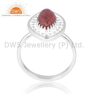 Strawberry Quartz Girls Ring Cute Pink Gemstone
