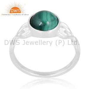 Lush Malachite Sterling Silver Ring Glow