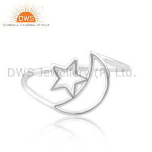 Star And Moon Valentine Ring Romantic Gift