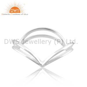 Trendy Silver Ring: Modern Minimalist Everyday