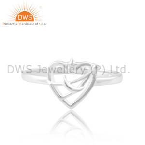 Star And Heart Moon Ring For Valentine: Lunar Love Trio